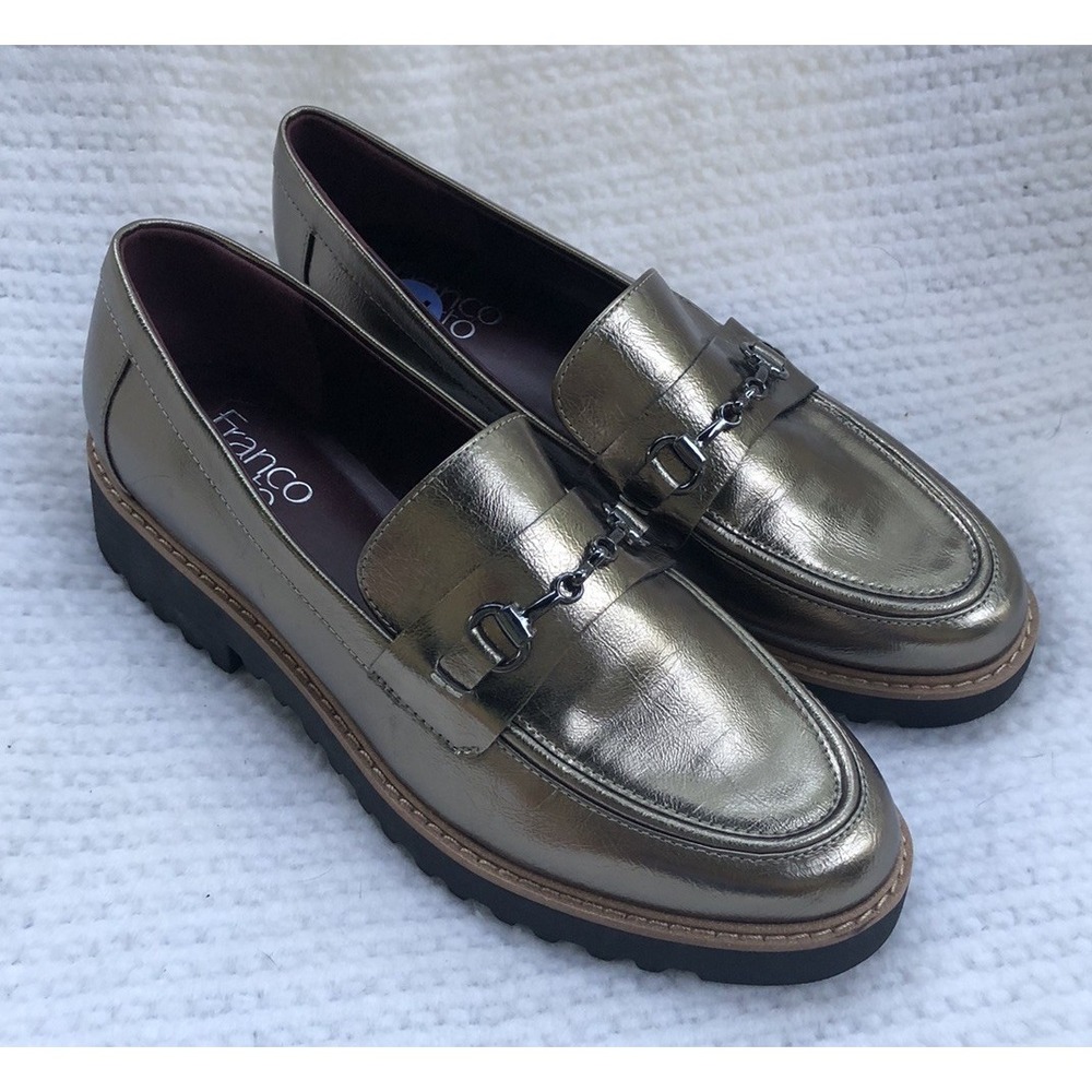 Franco Sarto Colette Bit Loafer Pewter Women's 7.5W New
